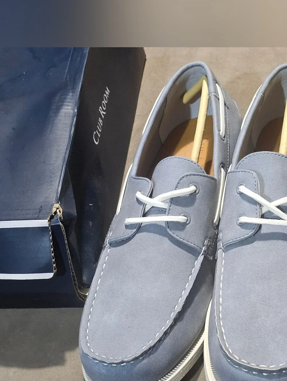 Club Room Elliot Men's Light Blue Shoes Size 11.5M New
